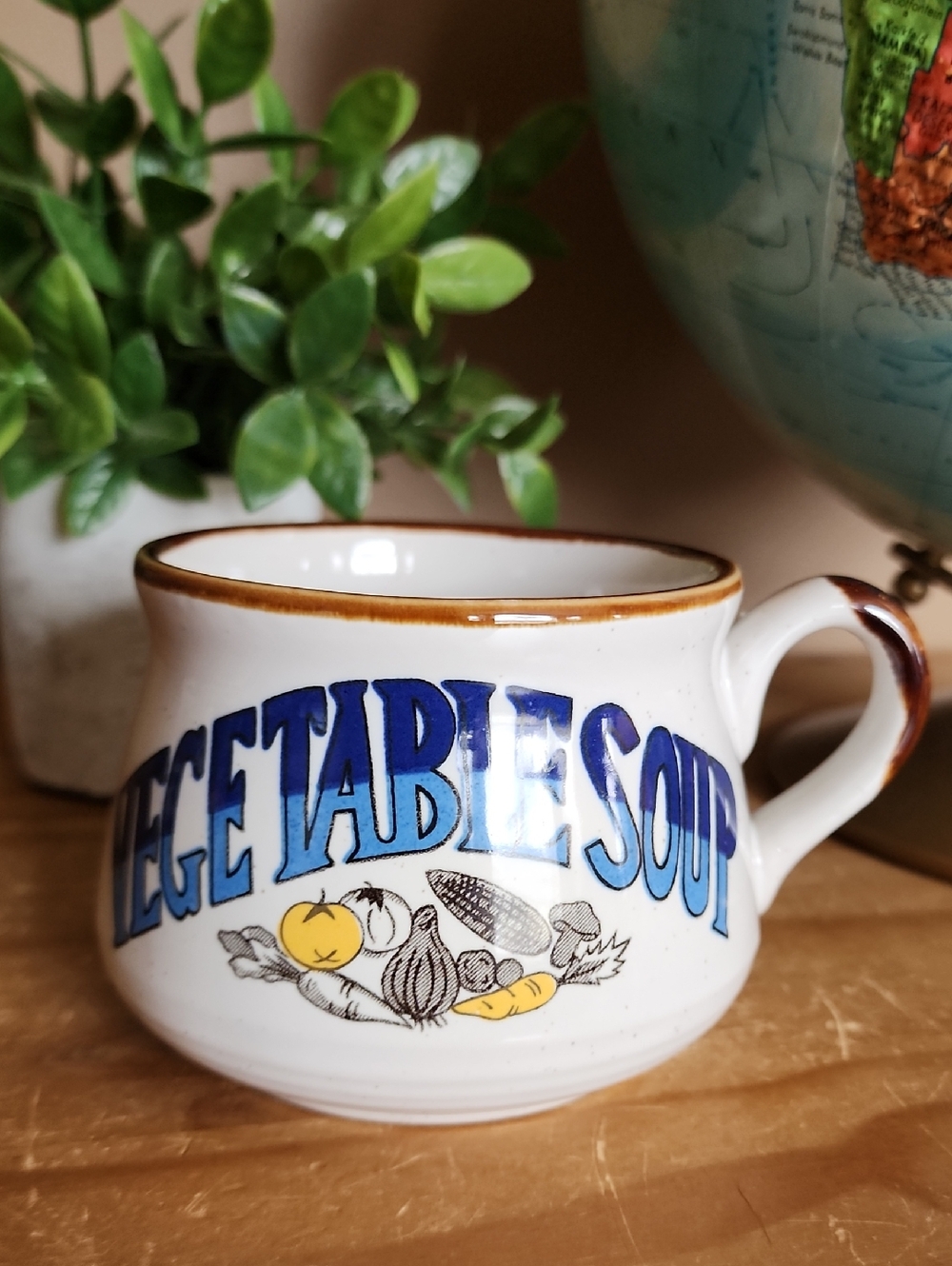 Vintage Stoneware Soup Mug Bowl